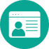 Clickable icon, caregiver portal