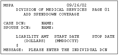 MSPA sample screen