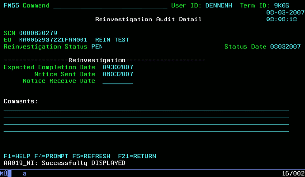 screen shot of fm55