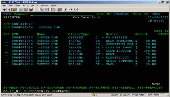 FWH2 Screen