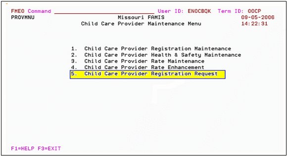 image of FMEG screen