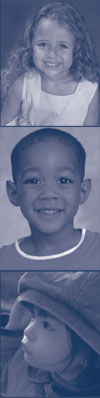 three images of children/babies